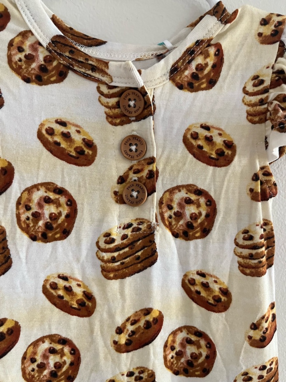 Posh Peanut Bamboo Viscose Cookie Twirl Dress Bodysuit Sz 12-18 Mon - Picture 4 of 7